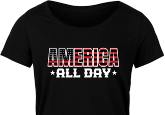 America, All day, 4th july patriotic tshirt design - free svg file for members