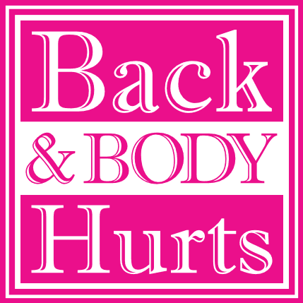 Back and body hurts, double frame, funny quotes - free svg file for members