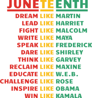 Juneteenth, dream like martin, lead like harriet, fight like malcolm - free svg file for members