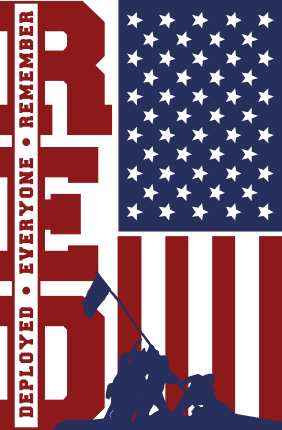 4th of July shirt design, Red, remember, everyone, deployed - free svg file for members