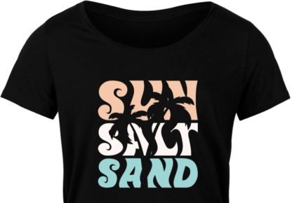Sun, salt, sand, beach day t shirt design - free svg file for members