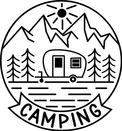 Caravan camping, mug design - free svg file for members - SVG Heart