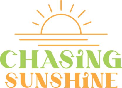 Chasing sunshine, sun outline, beach day shirt design - free svg file for members
