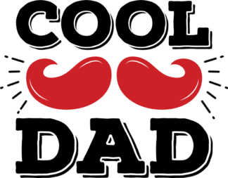 Cool dad, moustache, fathers day t shirt design - free svg file for members