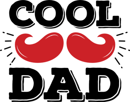 Cool dad, moustache, fathers day t shirt design - free svg file for members