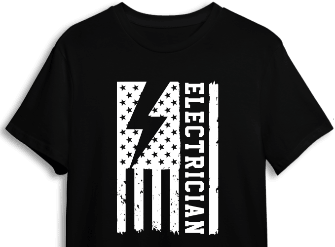 Electrician sign, USA flag, t shirt design for electricians - free svg ...