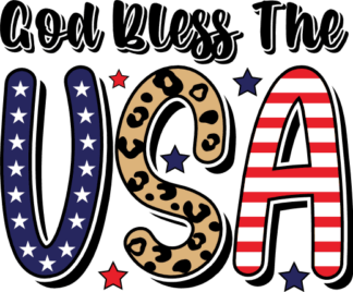 God bless the USA, American, 4th july t-shirt design - free svg file for members