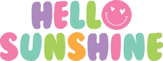 Hello sunshine, beach vibes, girly summer t shirt design - free svg file for members