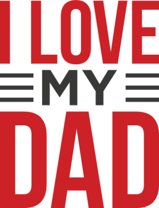 I love my dad, lovely fathers day greeting card free svg file