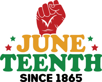 Juneteenth since 1865, fist clipart image, t shirt design - free svg file for members