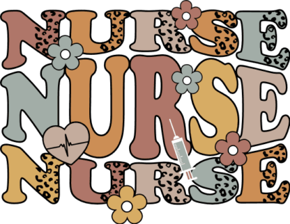 Nurse Echo Text, Leopard, Nurse Appreciation Shirt Design - free svg file for members