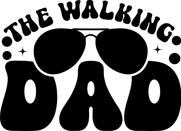 The walking Dad, sunglasses, fathers day gift - free svg file for members -  SVG Heart