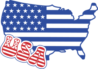 USA sign, Flag clipart image, 4th of july shirt design - free svg file for members