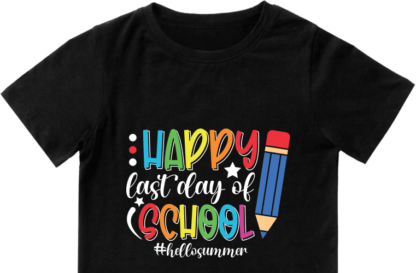 Happy last day of school, #hellosummer, tshirt design - free svg file for members
