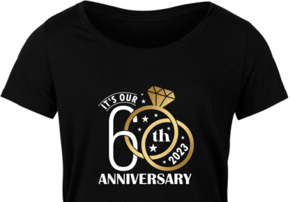 Its our 6th anniversary, couple wedding anniversary t shirt design - free svg file for members