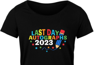 End Of School shirt design, Last day autographs 2023 - free svg file for members