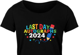 End Of School year tshirt design, Last day autographs 2024 - free svg file for members