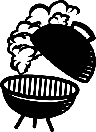 BBQ grill silhouette, grilling clipart image - free svg file for members