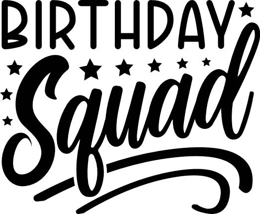 Birthday squad, Birthday Party tshirt design - free svg file for ...
