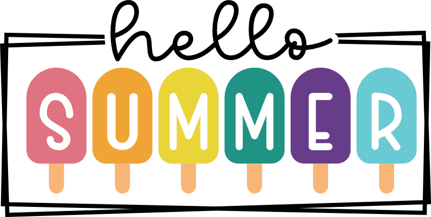 Hello summer, ice cream in a frame, summer vibes tshirt design free svg ...