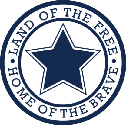 Land of the free, home of the brave, 4th of july, car decal - free svg file for members