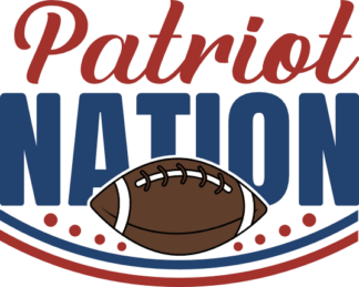 Patriot nation, American football, tshirt design - free svg file for members