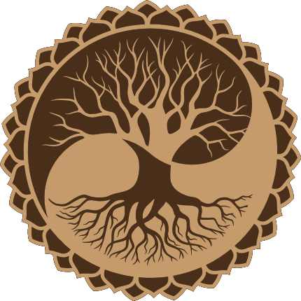 Tree with roots, beautiful wall art - free svg file for members