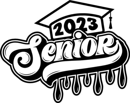Senior 2023, graduation shirt design - free svg file for members