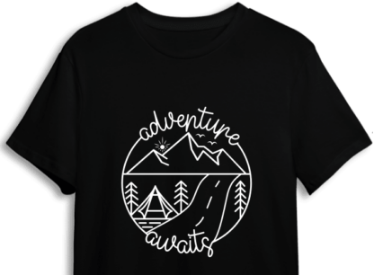Adventure awaits, camper t shirt design - free svg file for members