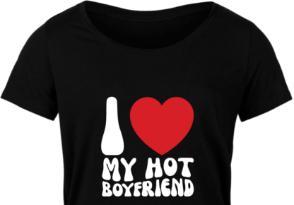 I love my hot boyfriend, Funny Valentines day gift, tshirt design for him - free svg file for members