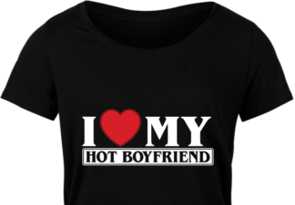 Funny Valentines day gift, I love my hot boyfriend, tshirt design for him - free svg file for members
