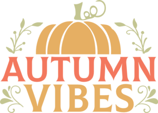 Autumn vibes, half pumpkin, fall tshirt design - free svg file for members