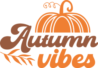 Autumn vibes, pumpkin tshirt design - free svg file for members