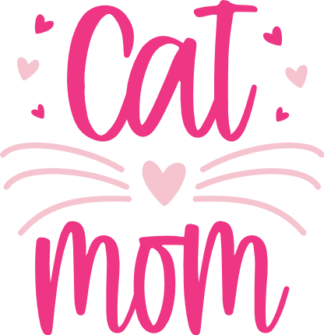 Cat mom, tshirt design for cats lover mommy - free svg file for members