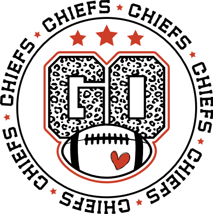 Go Chiefs, leopard skin design, football fan tshirt design - free svg file for members