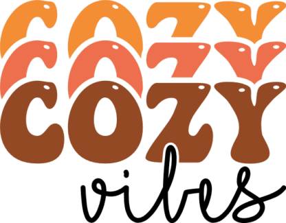 Cozy vibes, echo text, winter fall sweatshirt design - free svg file for members