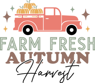 Farm fresh autumn harvest, farmhouse autumn decor - free svg file for members