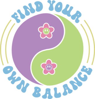 Find your own balance, Yin Yang symbol - free svg file for members