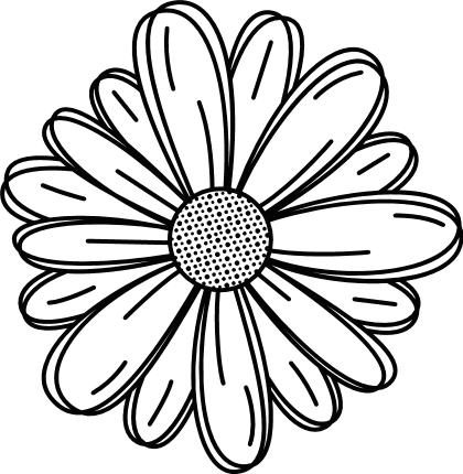 Daisy split monogram svg, Flowers frame svg, Floral border - So Fontsy