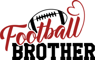 Football brother, football lover tshirt design - free svg file for members