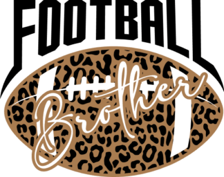 Football brother, American football ball, tshirt design for bro - free svg file for members