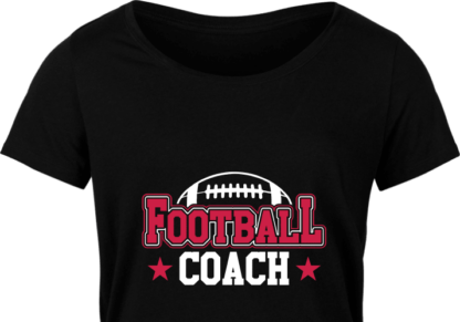 Football coach, Half American football ball, tshirt design for coach - free svg file for members