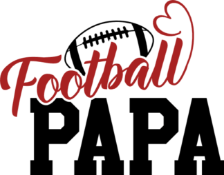 Football papa, football lover daddy tshirt design - free svg file for members