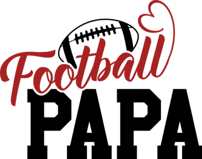 Football papa, football lover daddy tshirt design - free svg file for members