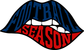 Football season, lips, football lover tshirt design - free svg file for members