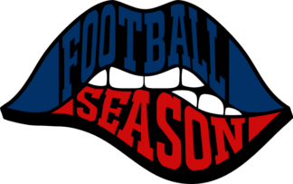 Lips t-shirt design for football season - free svg file for members