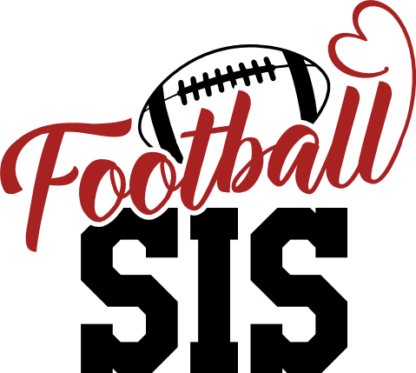 Football sis, football fan tshirt design - free svg file for members