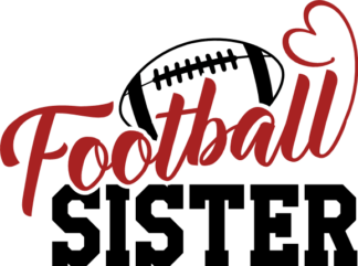 Football sister, football lover tshirt design - free svg file for members