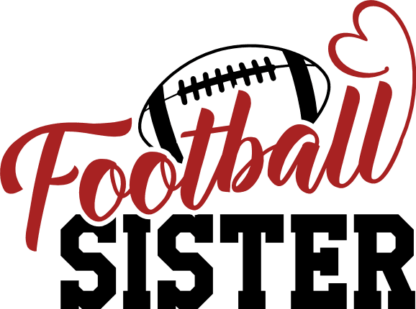 Football sister, football lover tshirt design - free svg file for members