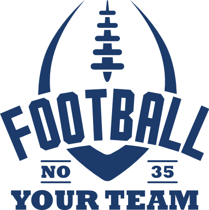 Tshirt design, Personalized Football team name and number - free svg file for members